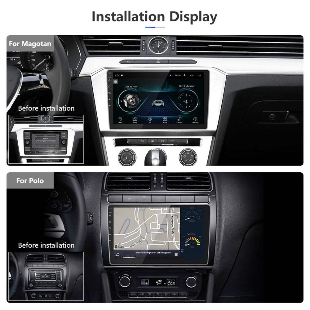 Android 12 Double 2 Din Car Stereo Radio 10.1'' HD Touch Screen 1080P 10 Inch Car Multimedia Player Head Unit Bluetooth WIFI GPS USB FM Receiver Mirror Link, with Rearview Camera