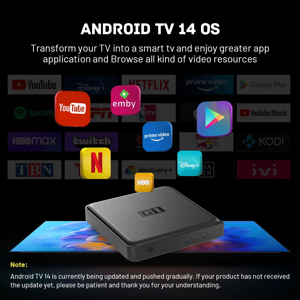 Experience Stunning 4K Streaming with the G1 Android TV Box - Google Certified, Dolby Vision, and Voice Assistant Built-In!