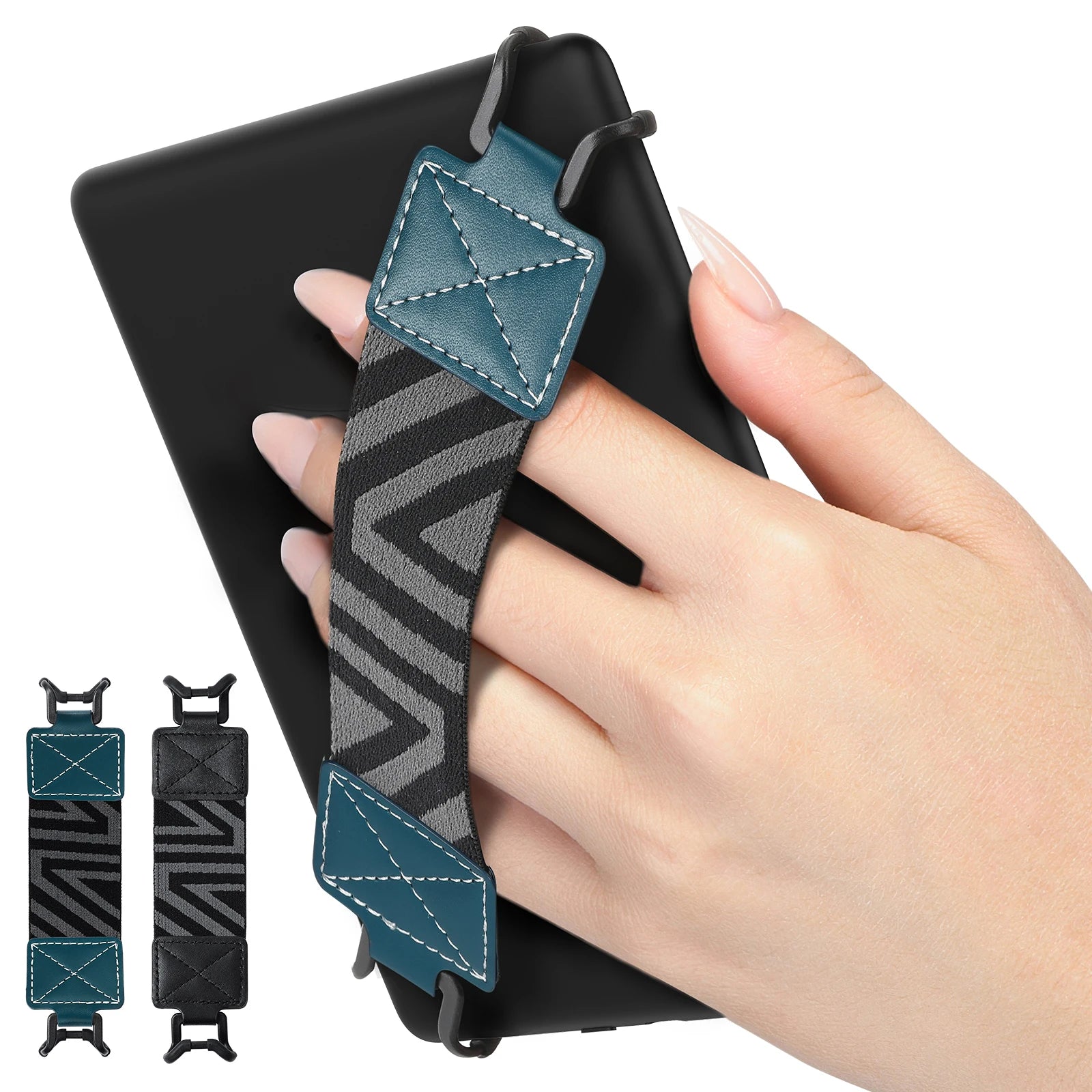 Security Hand Strap for 6 - 8" Kindle Ereaders Fire Tablet High-Elasticity Versatile Hand Strap Lightweight Finger Grip Holder