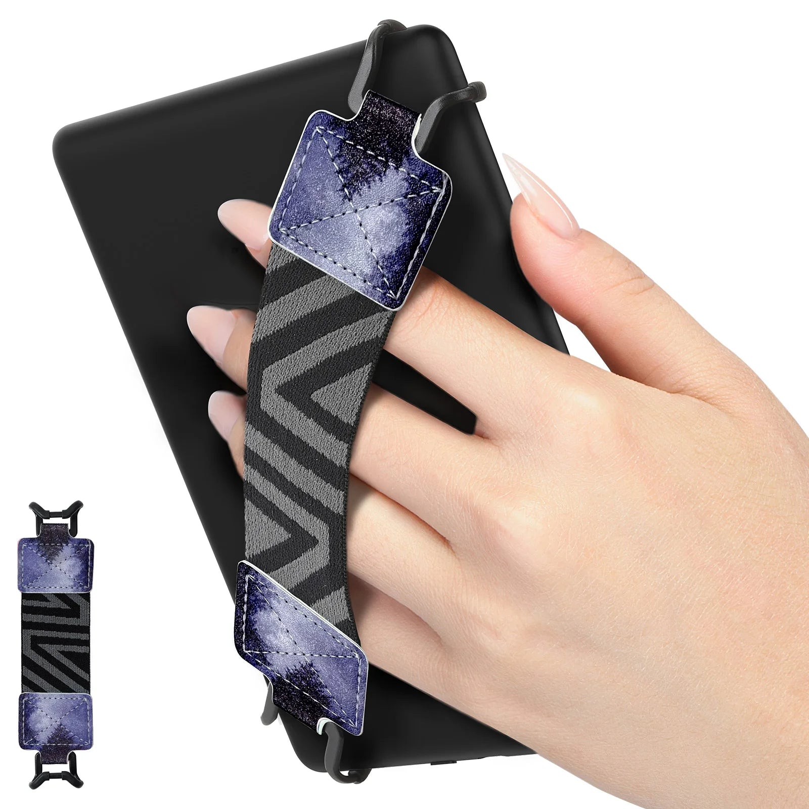 Security Hand Strap for 6 - 8" Kindle Ereaders Fire Tablet High-Elasticity Versatile Hand Strap Lightweight Finger Grip Holder