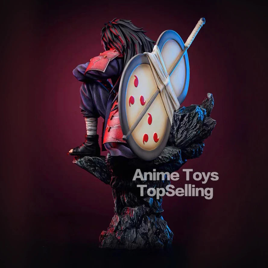 Naruto 30Cm/11.81In Anime Figures Naruto Uchiha Madara Figure PVC Statue Collection Model Toy Gifts