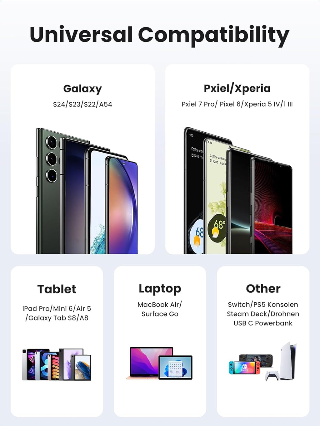 Right Angle USB C Cable 6.6FT 2-Pack, 60W USB C to USB C Cable 90 Degree Type C Cable for Iphone 17/16, Macbook Pro/Air, Ipad Pro 2022/Air 5/Mini 6, Galaxy S25/S24/S22, Pixel 8/7, Switch