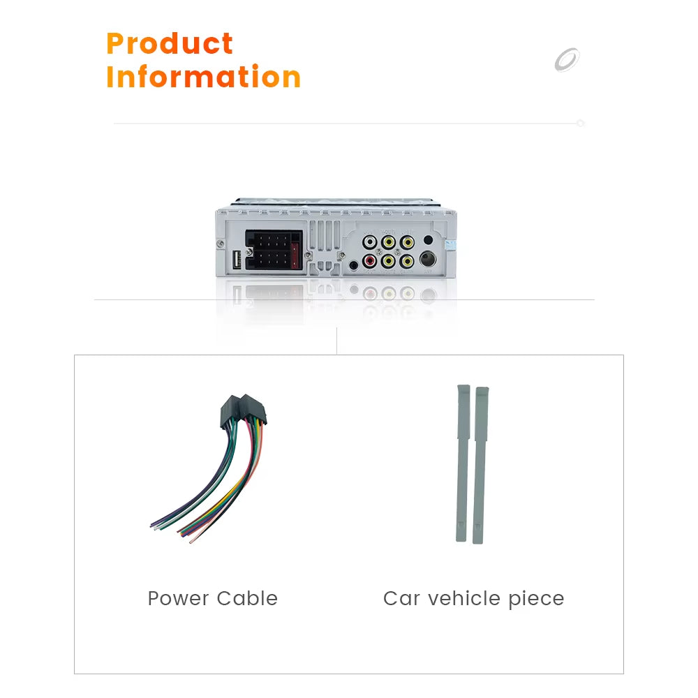 Carplay Android Auto Universal 1 Din MP5 Player 7 Inch Manual Automatic Retractable Touch Screen Car Player FM Radio Mirror Link