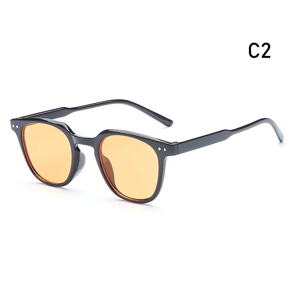 Vintage Square Sunglasses Women'S Fashion Oversized Sunglasses Men Shades Black Sun Glasses UV400 Eyewear