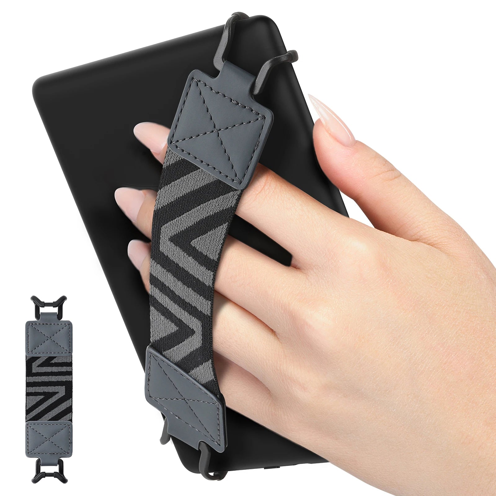 Security Hand Strap for 6 - 8" Kindle Ereaders Fire Tablet High-Elasticity Versatile Hand Strap Lightweight Finger Grip Holder