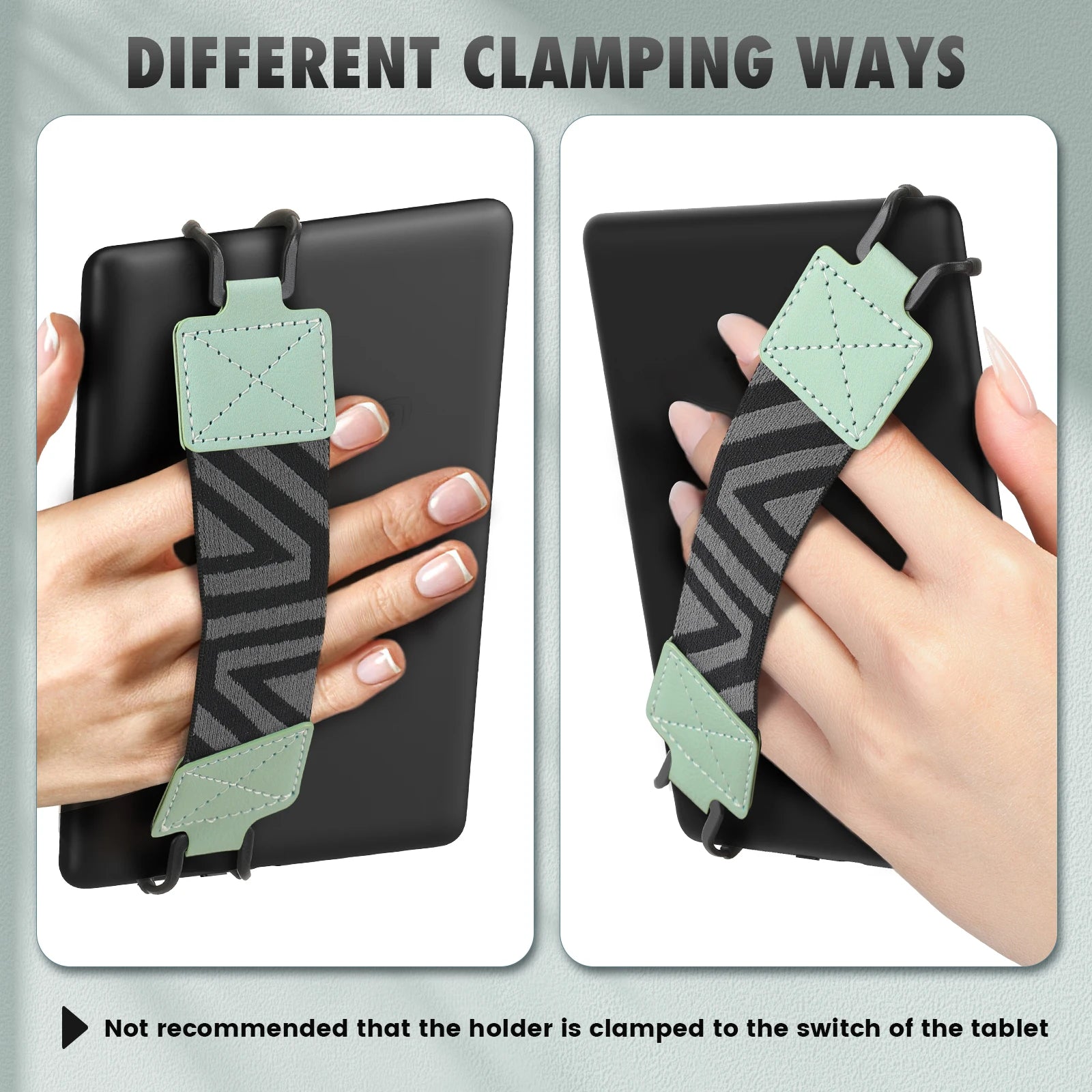 Security Hand Strap for 6 - 8" Kindle Ereaders Fire Tablet High-Elasticity Versatile Hand Strap Lightweight Finger Grip Holder