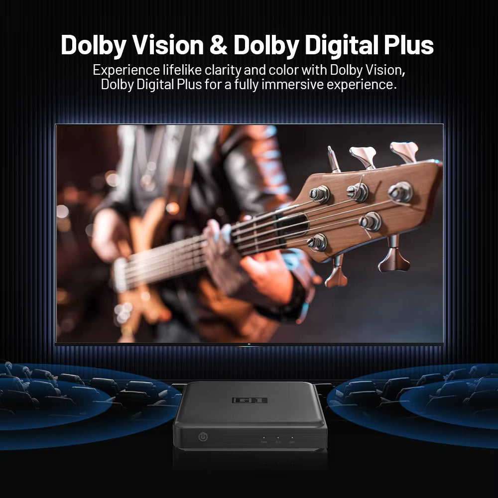 Experience Stunning 4K Streaming with the G1 Android TV Box - Google Certified, Dolby Vision, and Voice Assistant Built-In!