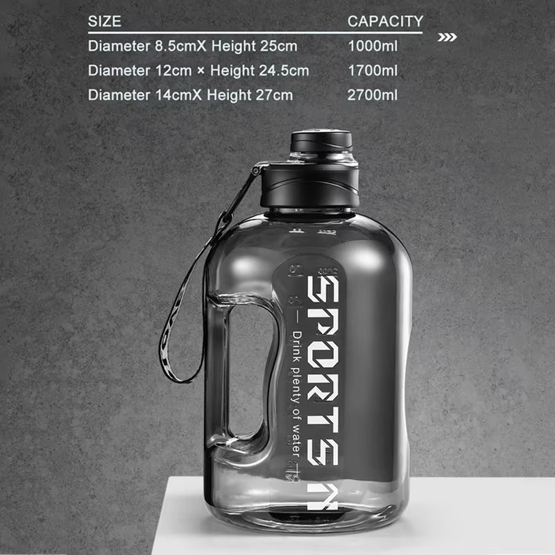 Large Capacity 2 Liter Water Bottle Sports Gym Water Kettle for Camping Travel BPA Free Drinking Bottles